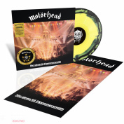 Motorhead No Sleep 'Til Hammersmith LP 50th Anniversary Edition Yellow & Black Splatter Poster