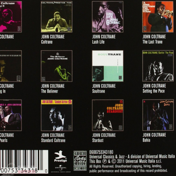 John Coltrane His Prestige Albums (Box) 12 CD