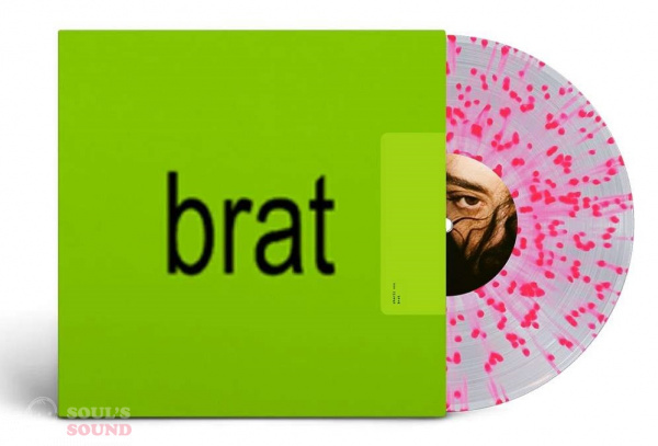 Charli XCX Brat LP Clear Pink Splatter Limited